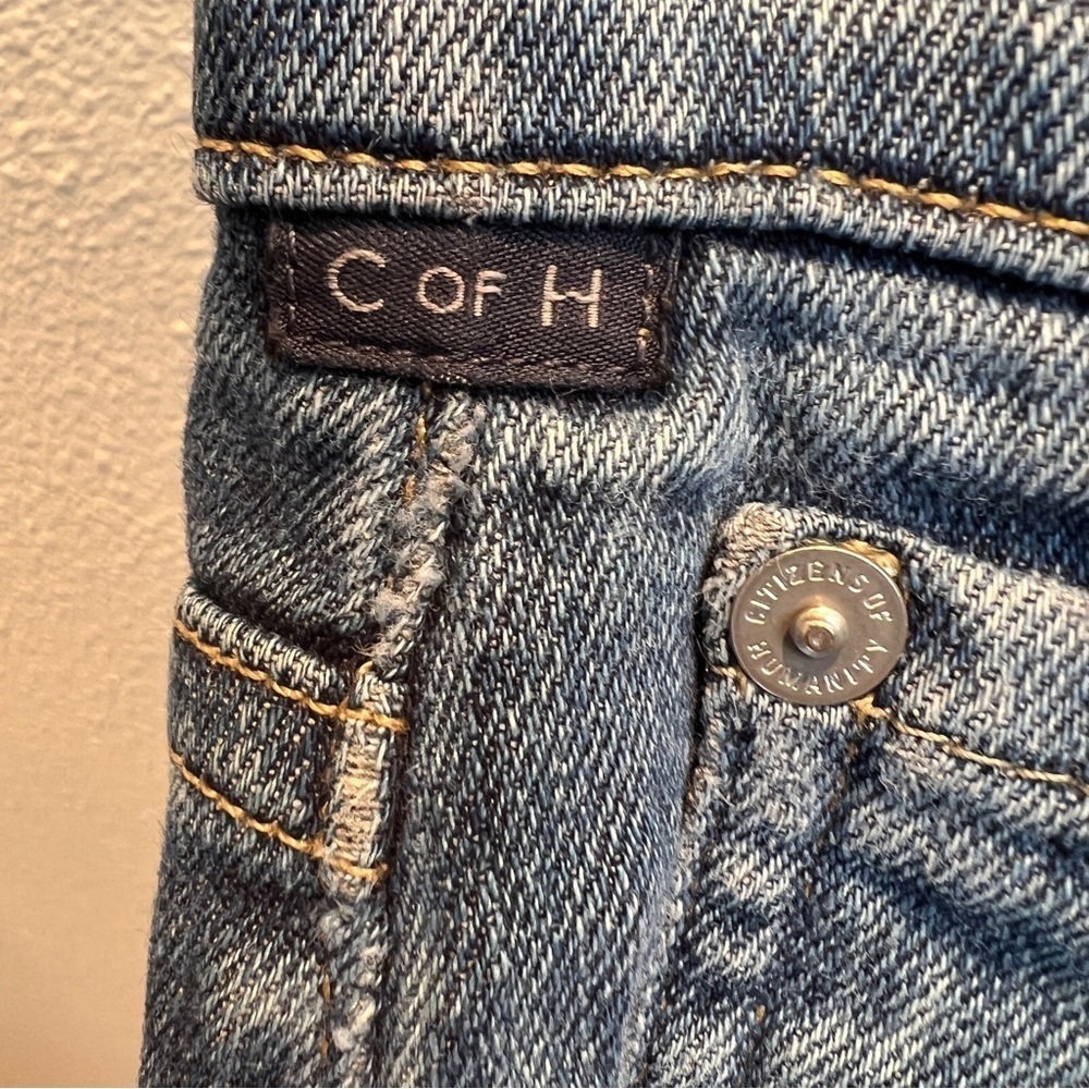 Citizens of Humanity Sid Straight Fit Medium Wash Jeans 33 GUC - Picture 3 of 5